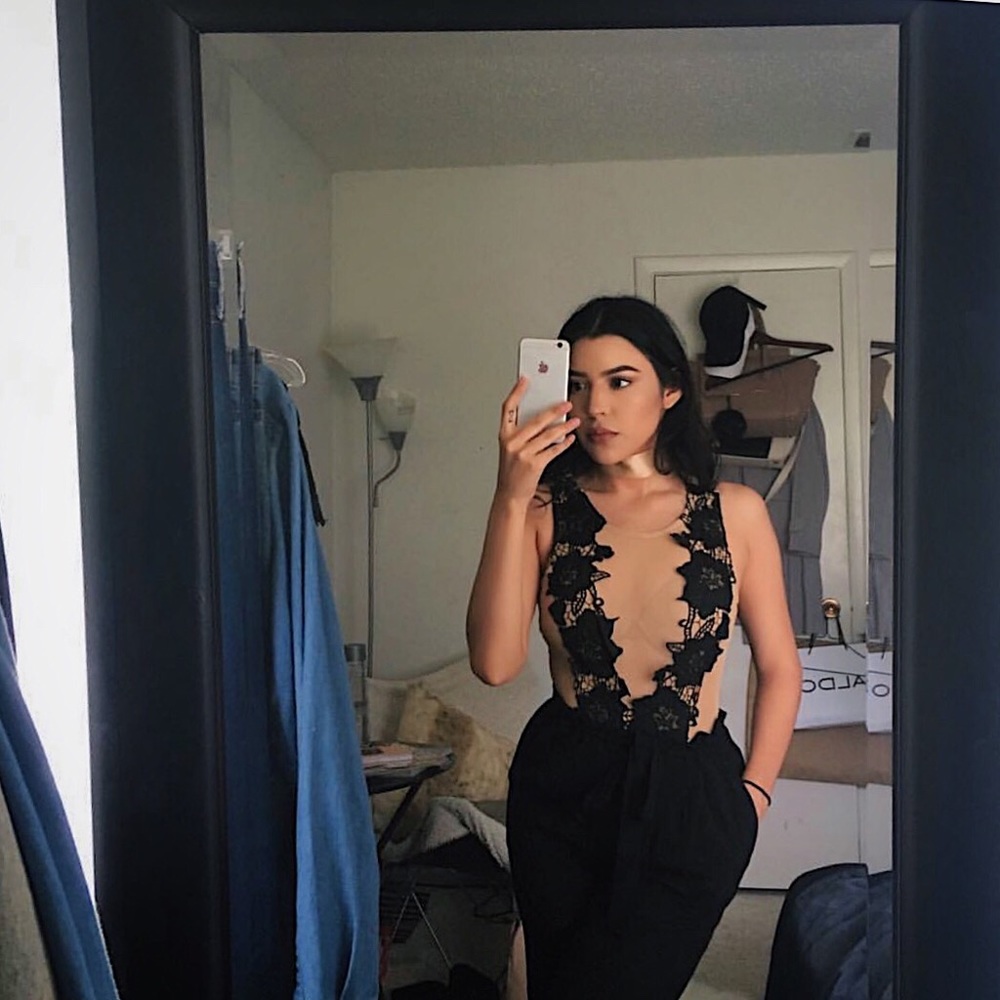 🌹BLACK ROSE MESH BODY SUIT